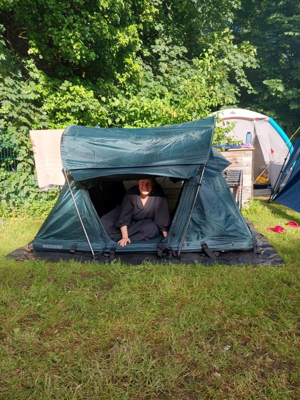Dachzelt Camping Testing mit leichtem Dachzelt Groenberg
